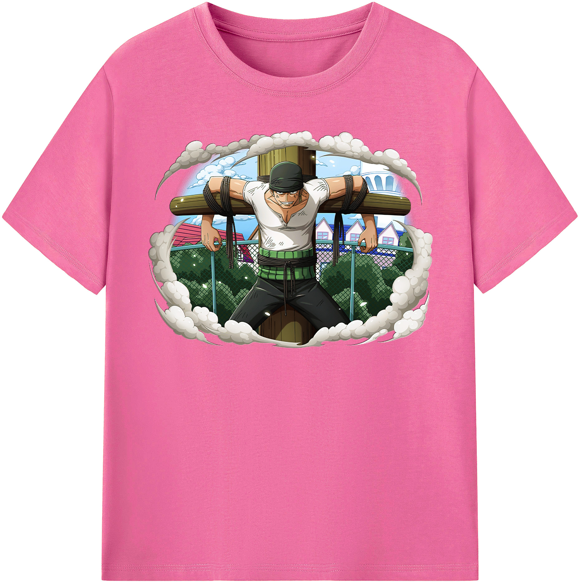 ワンピース ロロノア・ゾロ ONE PIECE Roronoa Zoro レディースカジュアルプリントTシャツ（綿100％）